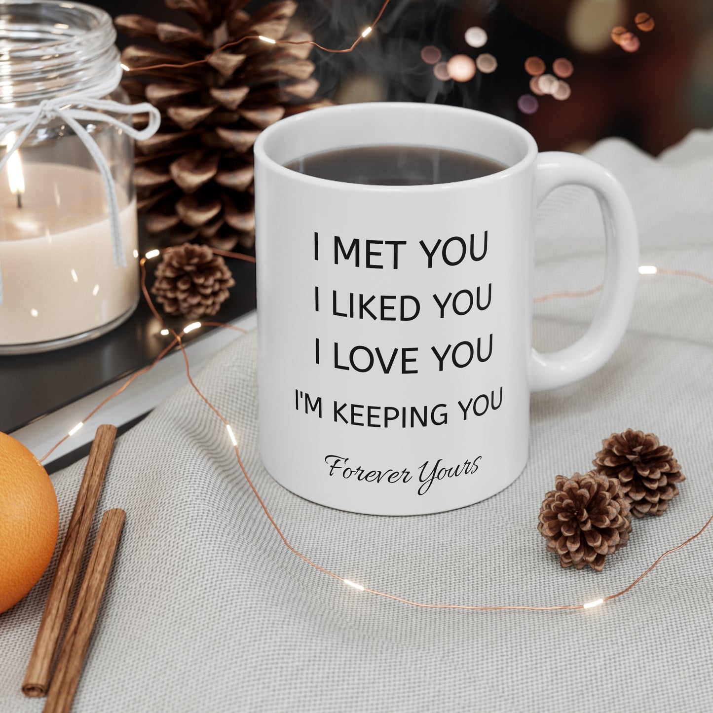 Heartfelt Love Mug, Coffee Mug for Couples, Romantic Gift, Valentine's Day, Daily Reminder of Love