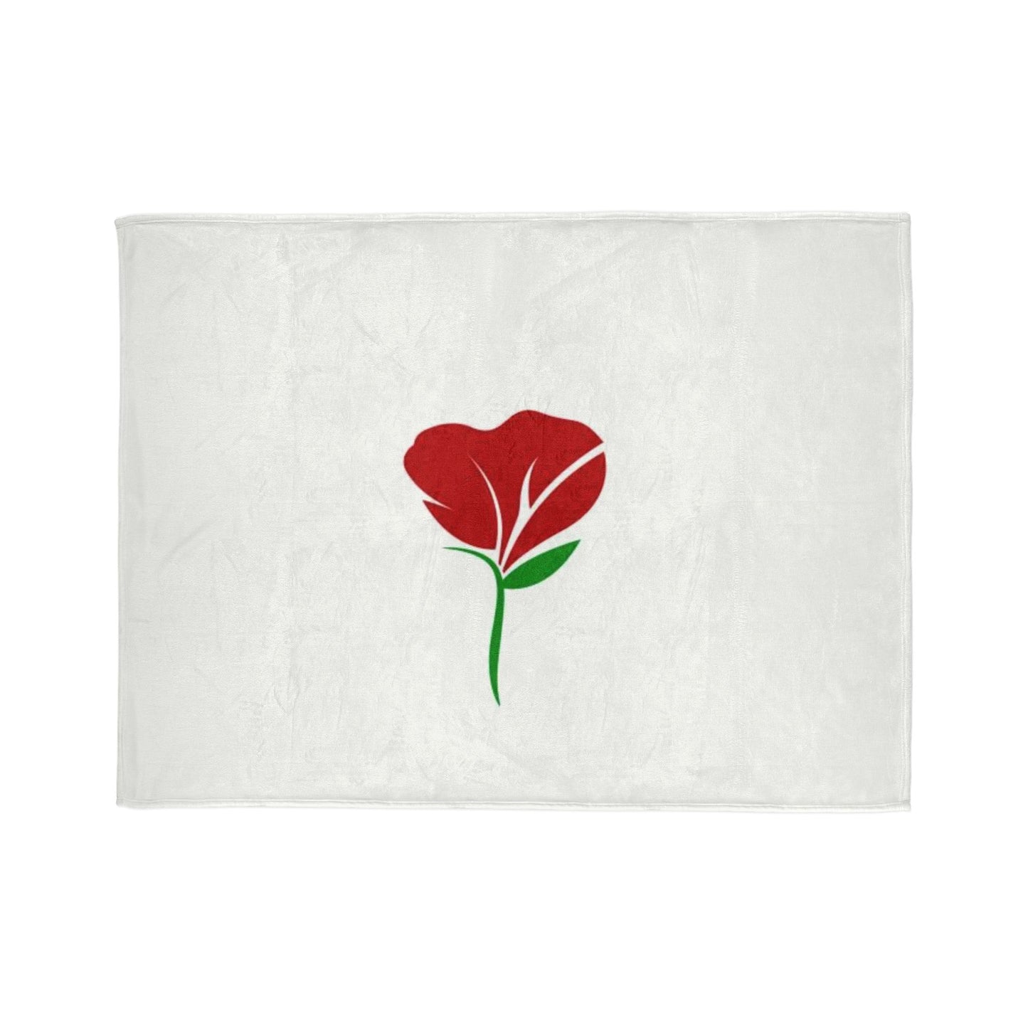 Rose-Embellished Soft Polyester Blanket, Cozy Throw for Romantic Evenings, Gifts for Her, Valentine's Day Decor, Floral Home Accent
