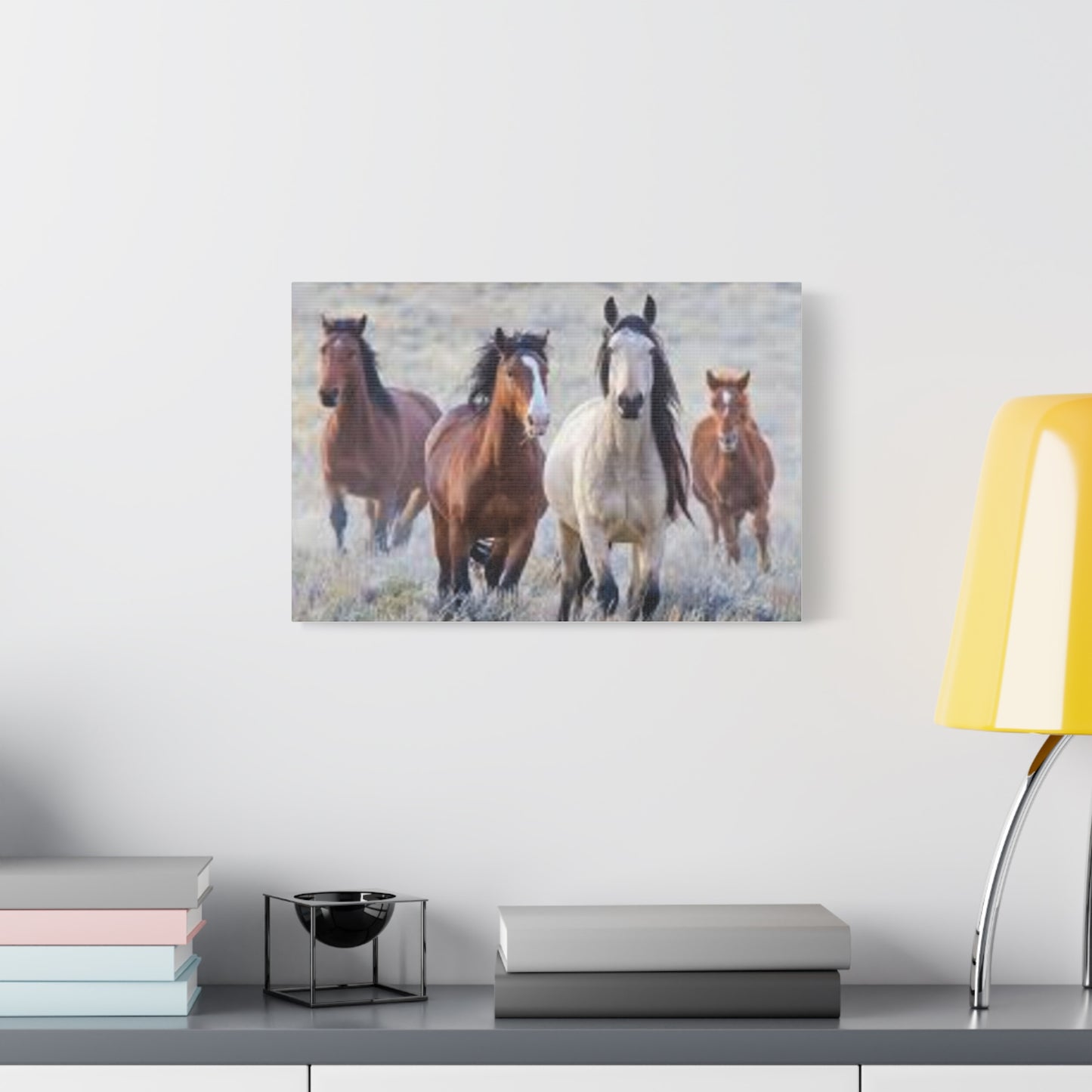 Equine Nature Wall Art, Horse Decor, Stretched Canvas Print, Gift for Horse Lovers, Rustic Home Wall Art, Equine Photography