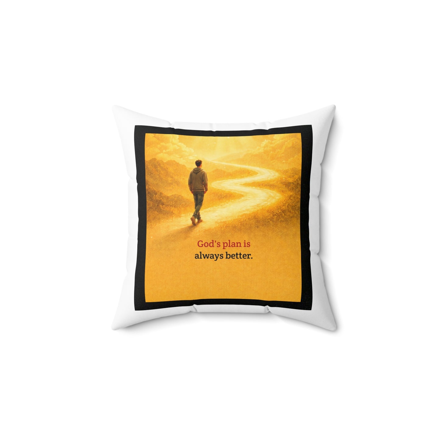 Spun Polyester Square Pillow