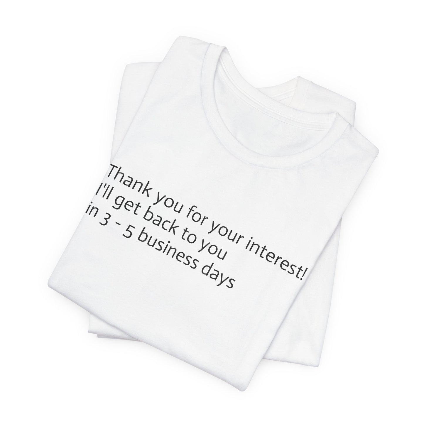 Unisex Jersey Short Sleeve Tee