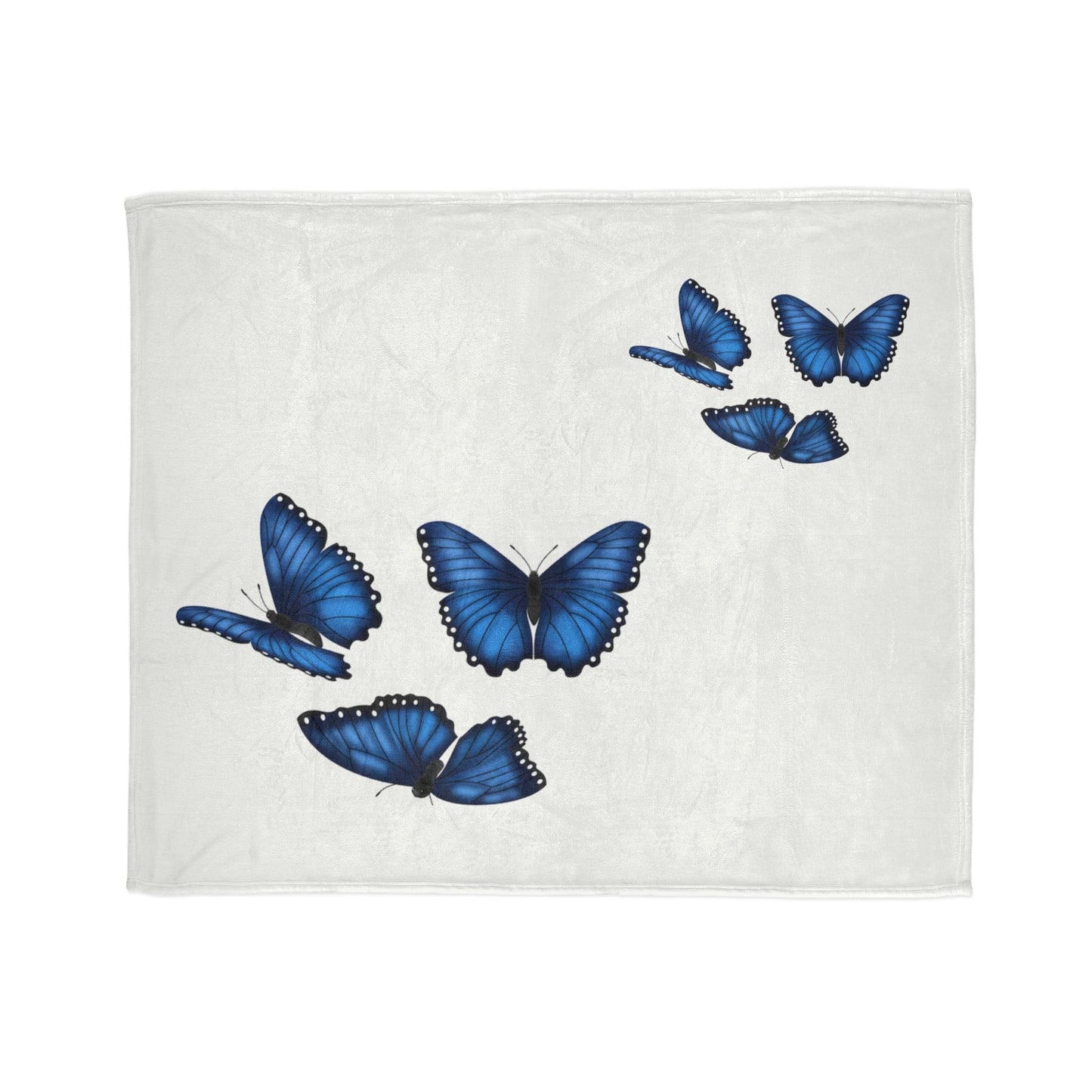 Butterfly Soft Polyester Blanket, Cozy Throw Blanket, Gift for Nature Lovers, Home Decor, Bedroom Accessories, Butterfly Decor