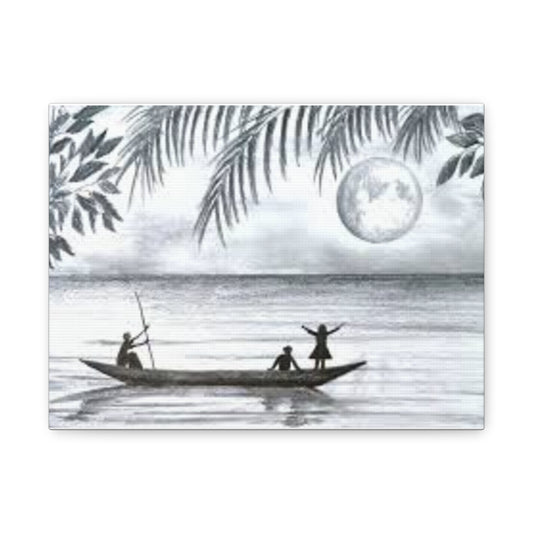 Serene Canvas Wall Art, Nautical Home Decor, Beach Print, Coastal Artwork for Living Room, Relaxing Atmosphere