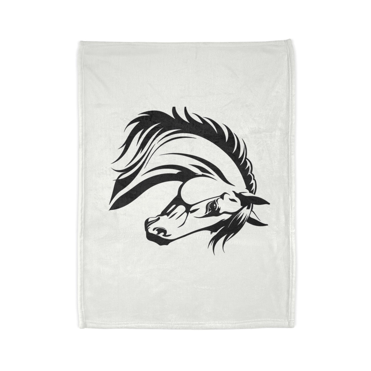 Elegant Horse Design Blanket, Perfect for Equestrian Lovers, Cozy Home Decor, Gift for Horse Lovers, Pet Owner Gift, Farmhouse Decor