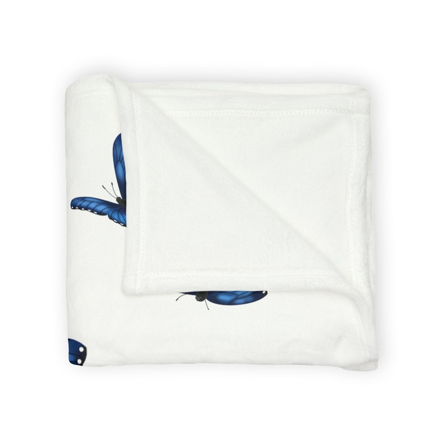 Butterfly Soft Polyester Blanket, Cozy Throw Blanket, Gift for Nature Lovers, Home Decor, Bedroom Accessories, Butterfly Decor