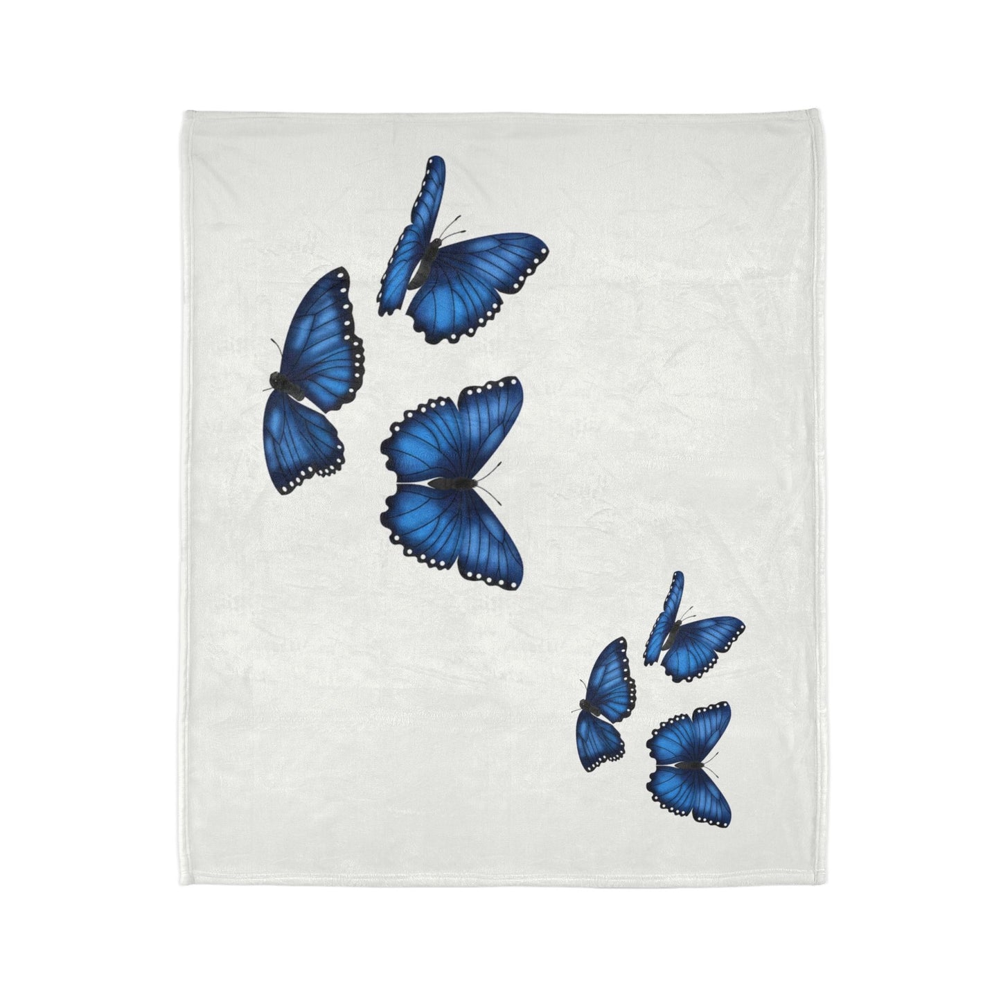 Butterfly Soft Polyester Blanket, Cozy Throw Blanket, Gift for Nature Lovers, Home Decor, Bedroom Accessories, Butterfly Decor