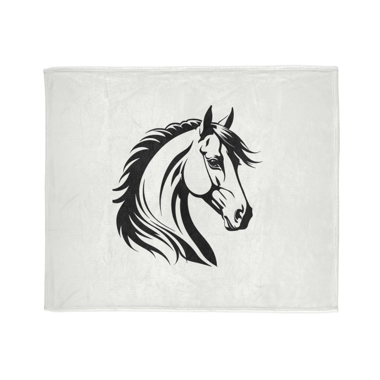 Elegant Horse Design Blanket, Perfect for Equestrian Lovers, Cozy Home Decor, Gift for Horse Lovers, Pet Owner Gift, Farmhouse Decor
