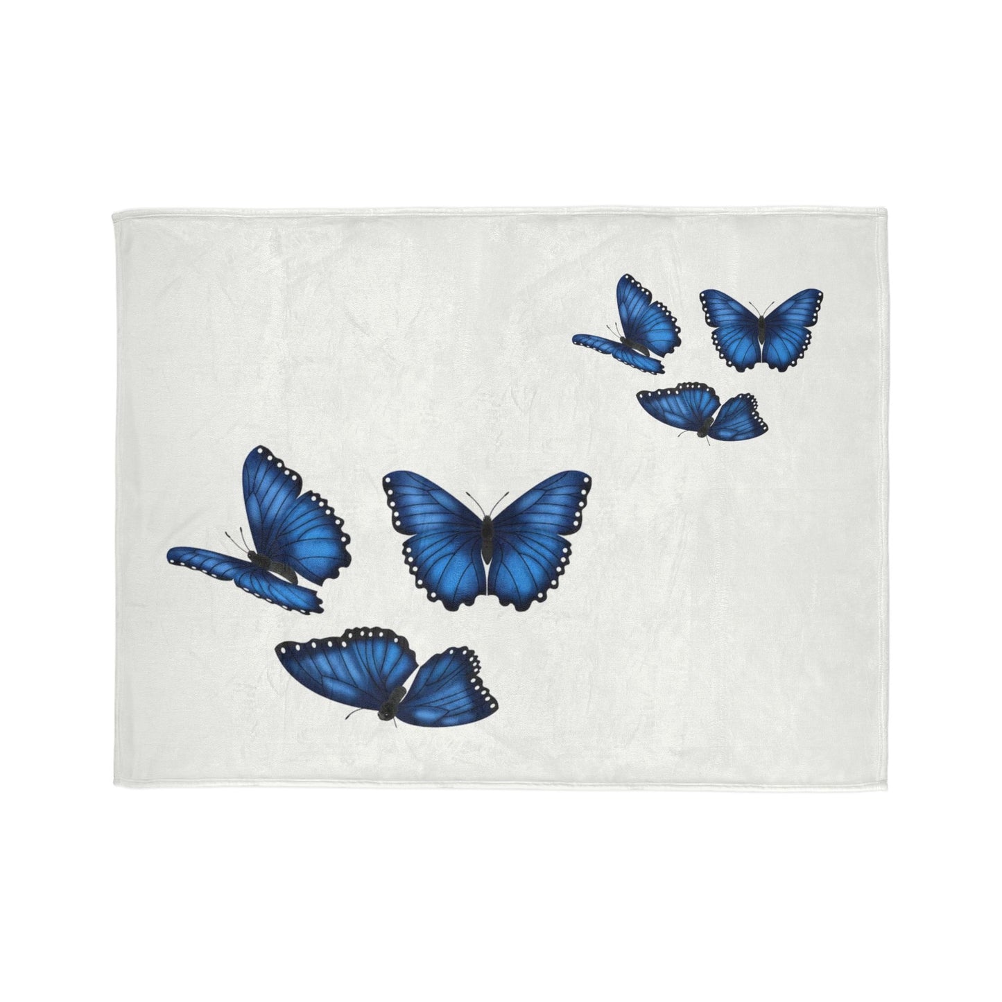 Butterfly Soft Polyester Blanket, Cozy Throw Blanket, Gift for Nature Lovers, Home Decor, Bedroom Accessories, Butterfly Decor