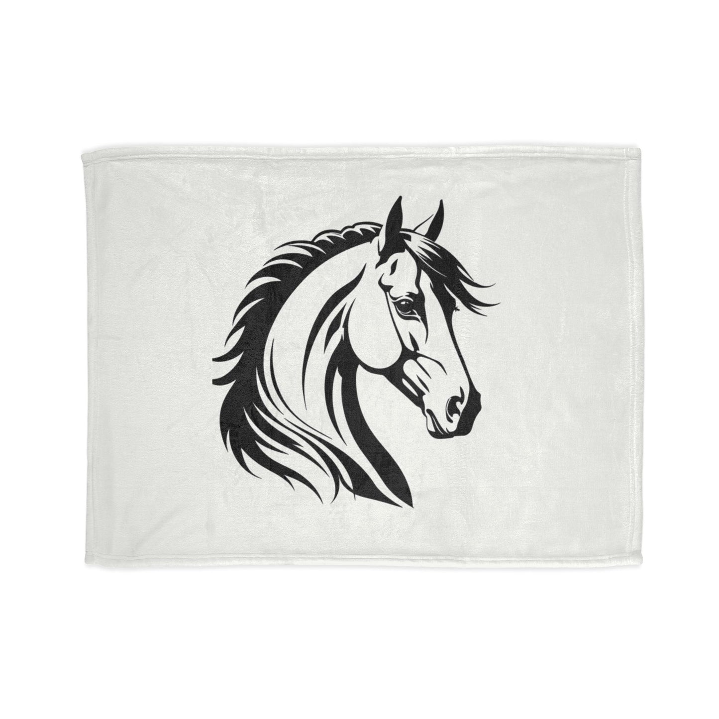 Elegant Horse Design Blanket, Perfect for Equestrian Lovers, Cozy Home Decor, Gift for Horse Lovers, Pet Owner Gift, Farmhouse Decor