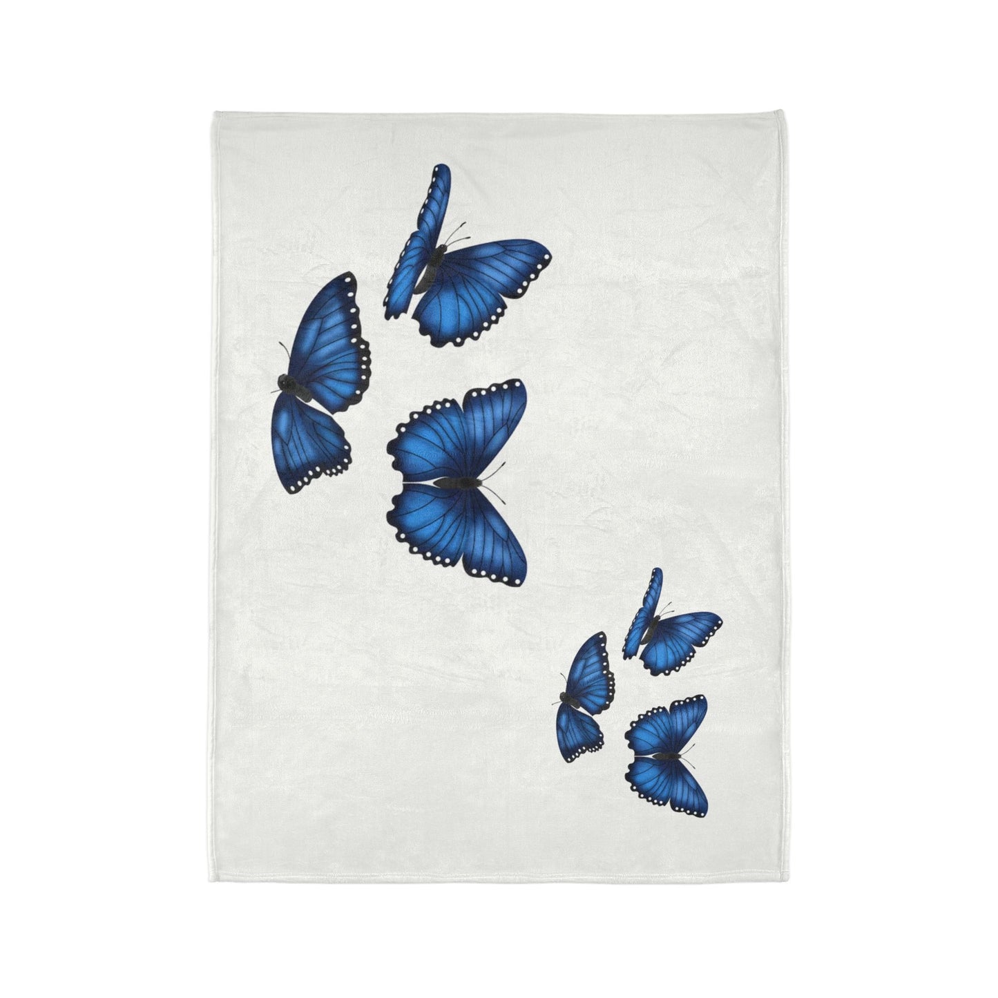Butterfly Soft Polyester Blanket, Cozy Throw Blanket, Gift for Nature Lovers, Home Decor, Bedroom Accessories, Butterfly Decor