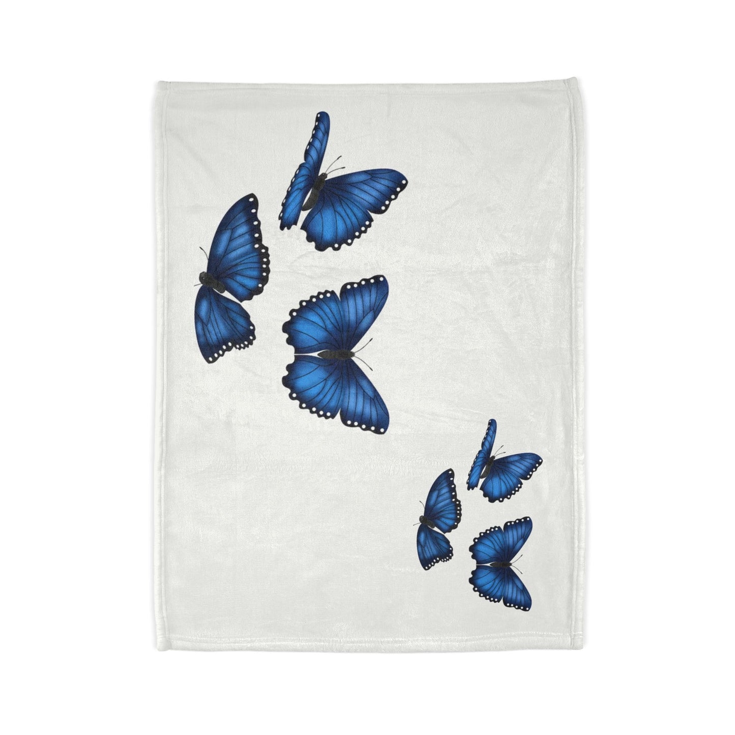 Butterfly Soft Polyester Blanket, Cozy Throw Blanket, Gift for Nature Lovers, Home Decor, Bedroom Accessories, Butterfly Decor