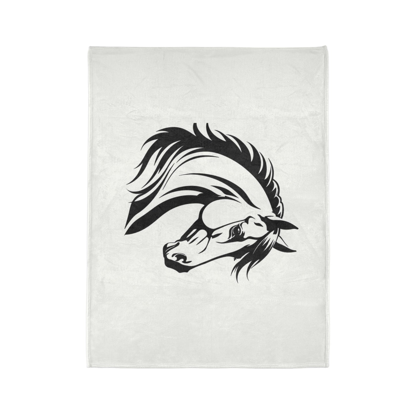 Elegant Horse Design Blanket, Perfect for Equestrian Lovers, Cozy Home Decor, Gift for Horse Lovers, Pet Owner Gift, Farmhouse Decor