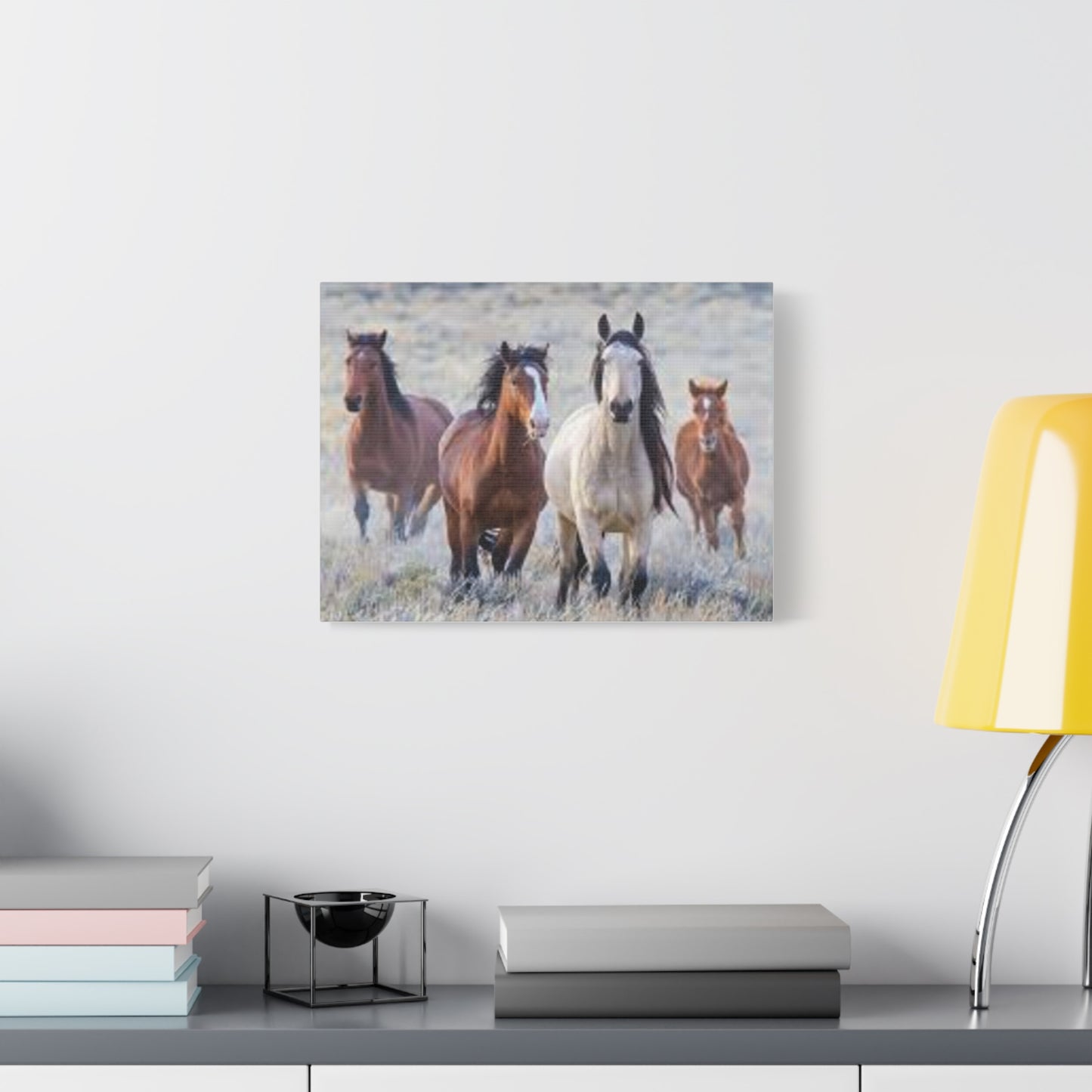 Equine Nature Wall Art, Horse Decor, Stretched Canvas Print, Gift for Horse Lovers, Rustic Home Wall Art, Equine Photography