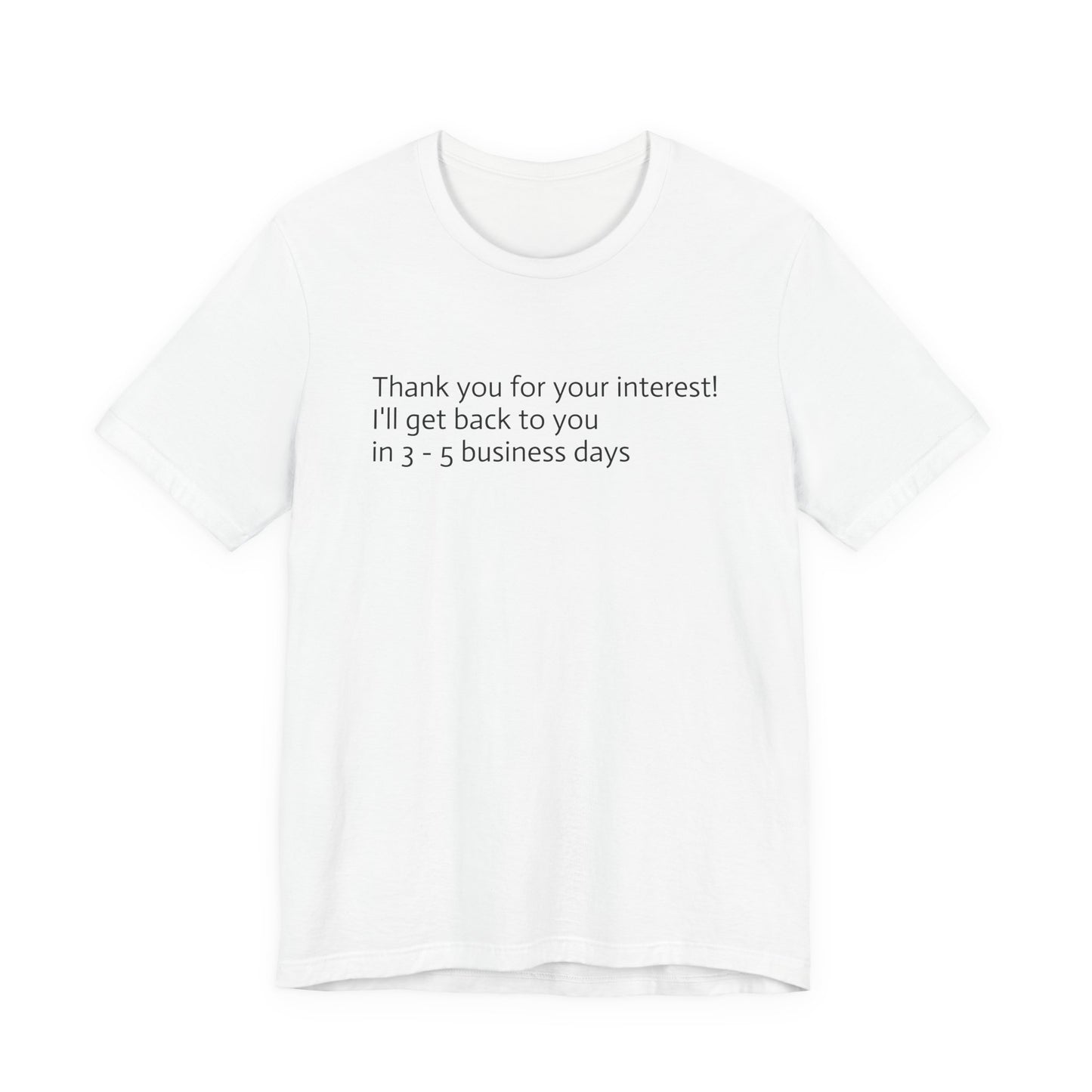 Unisex Jersey Short Sleeve Tee