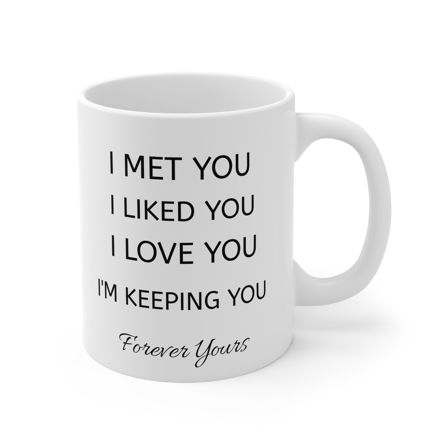 Heartfelt Love Mug, Coffee Mug for Couples, Romantic Gift, Valentine's Day, Daily Reminder of Love