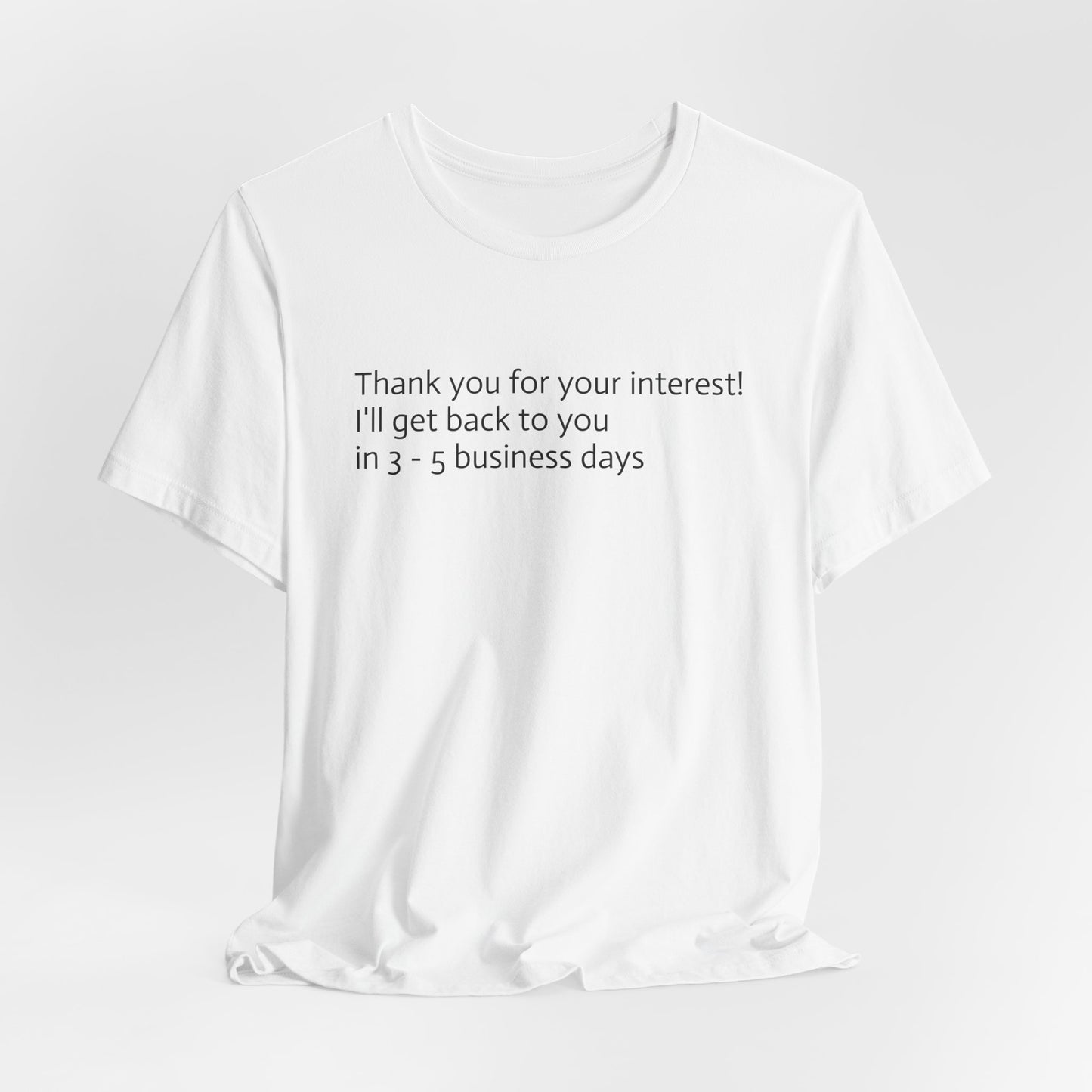 Unisex Jersey Short Sleeve Tee