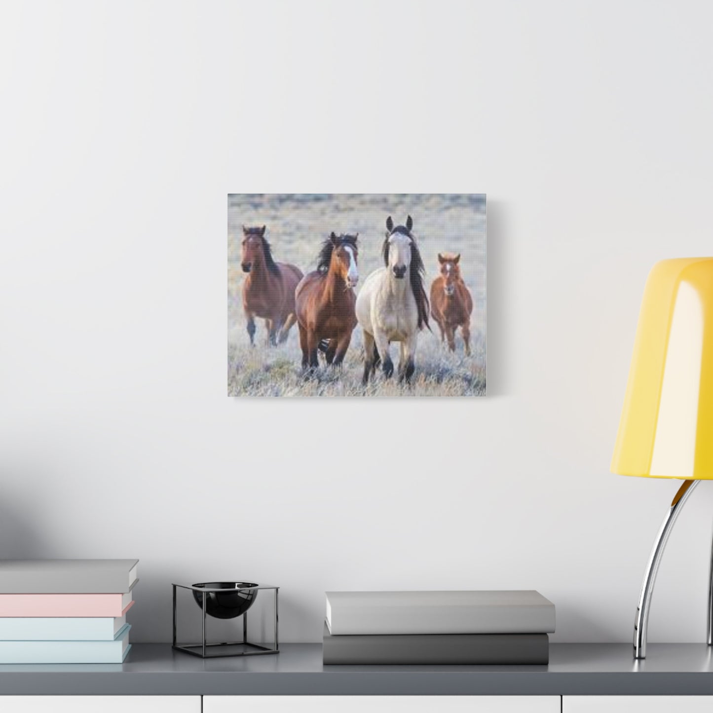 Equine Nature Wall Art, Horse Decor, Stretched Canvas Print, Gift for Horse Lovers, Rustic Home Wall Art, Equine Photography