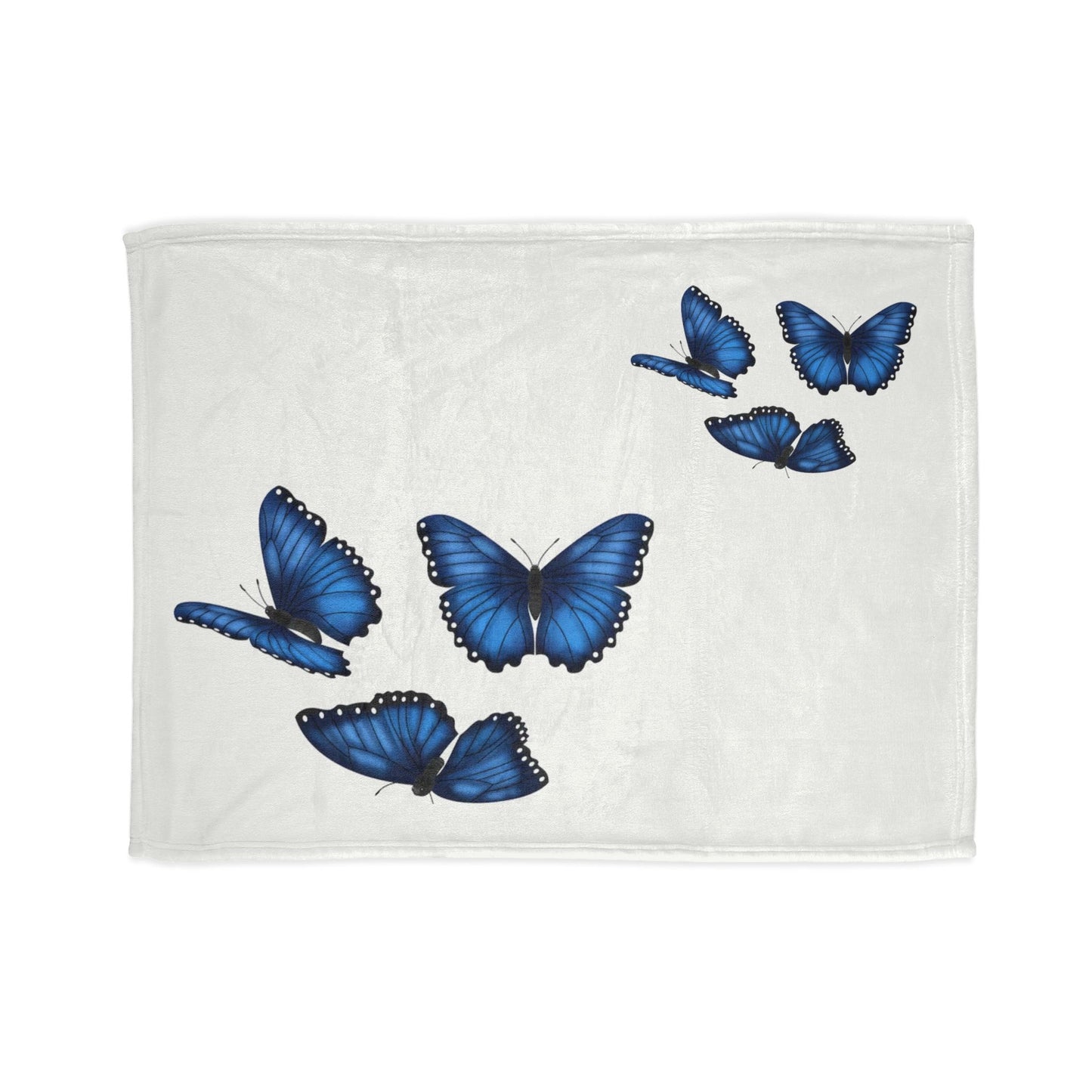 Butterfly Soft Polyester Blanket, Cozy Throw Blanket, Gift for Nature Lovers, Home Decor, Bedroom Accessories, Butterfly Decor