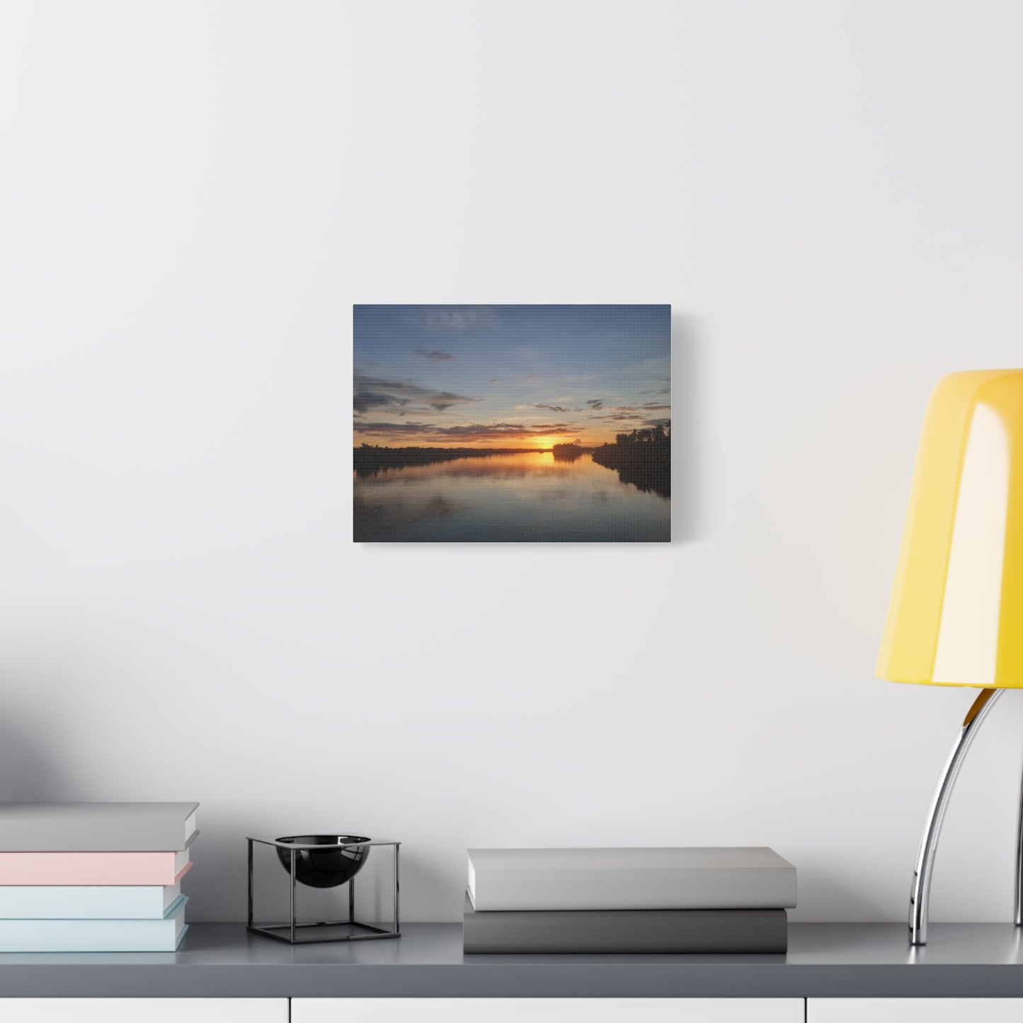 Serene Sunset Canvas Print, Wall Art for Home Decor, Nature Lover Gift, Landscape Art, Gift for Him/Her, Relaxing Scenery