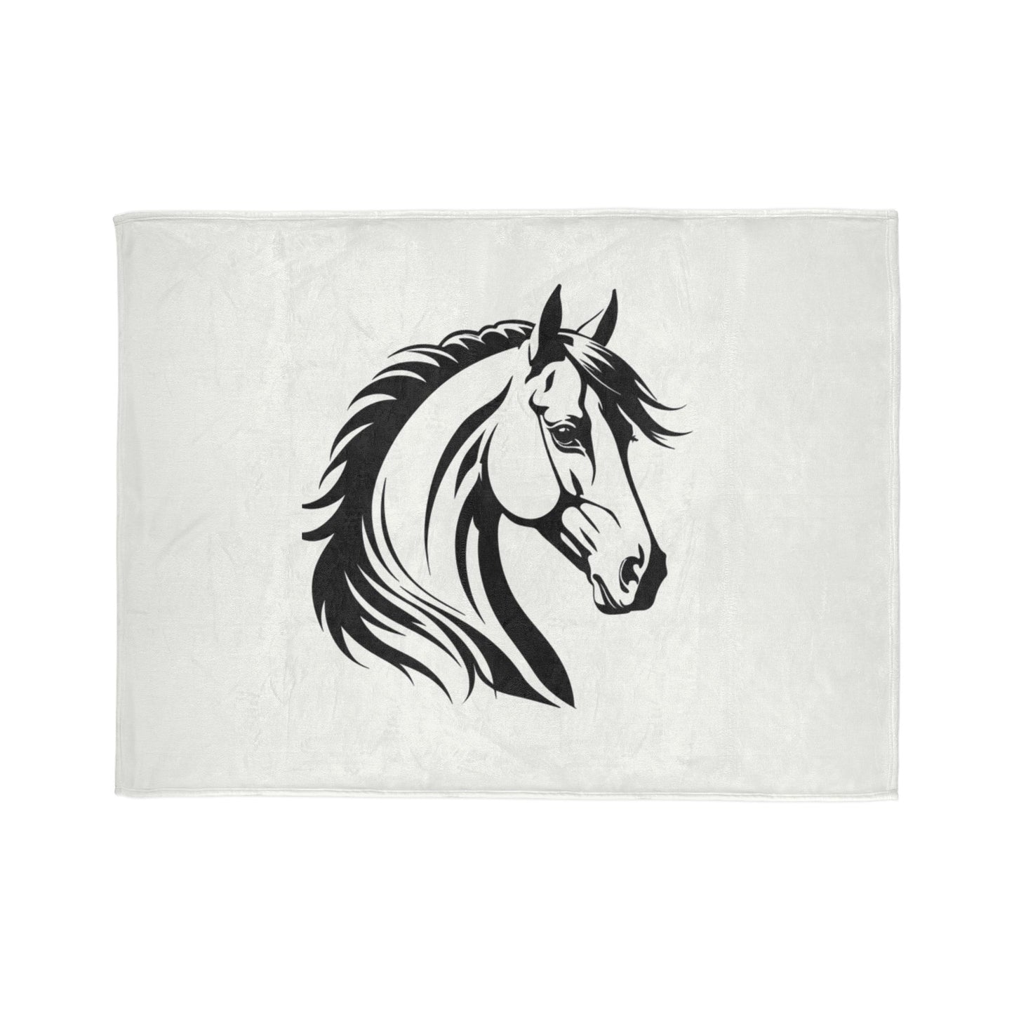 Elegant Horse Design Blanket, Perfect for Equestrian Lovers, Cozy Home Decor, Gift for Horse Lovers, Pet Owner Gift, Farmhouse Decor