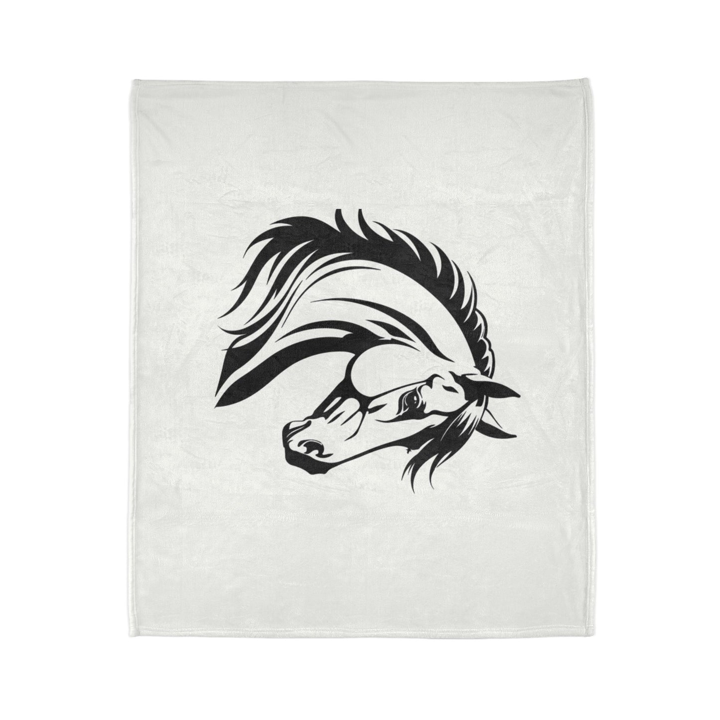 Elegant Horse Design Blanket, Perfect for Equestrian Lovers, Cozy Home Decor, Gift for Horse Lovers, Pet Owner Gift, Farmhouse Decor
